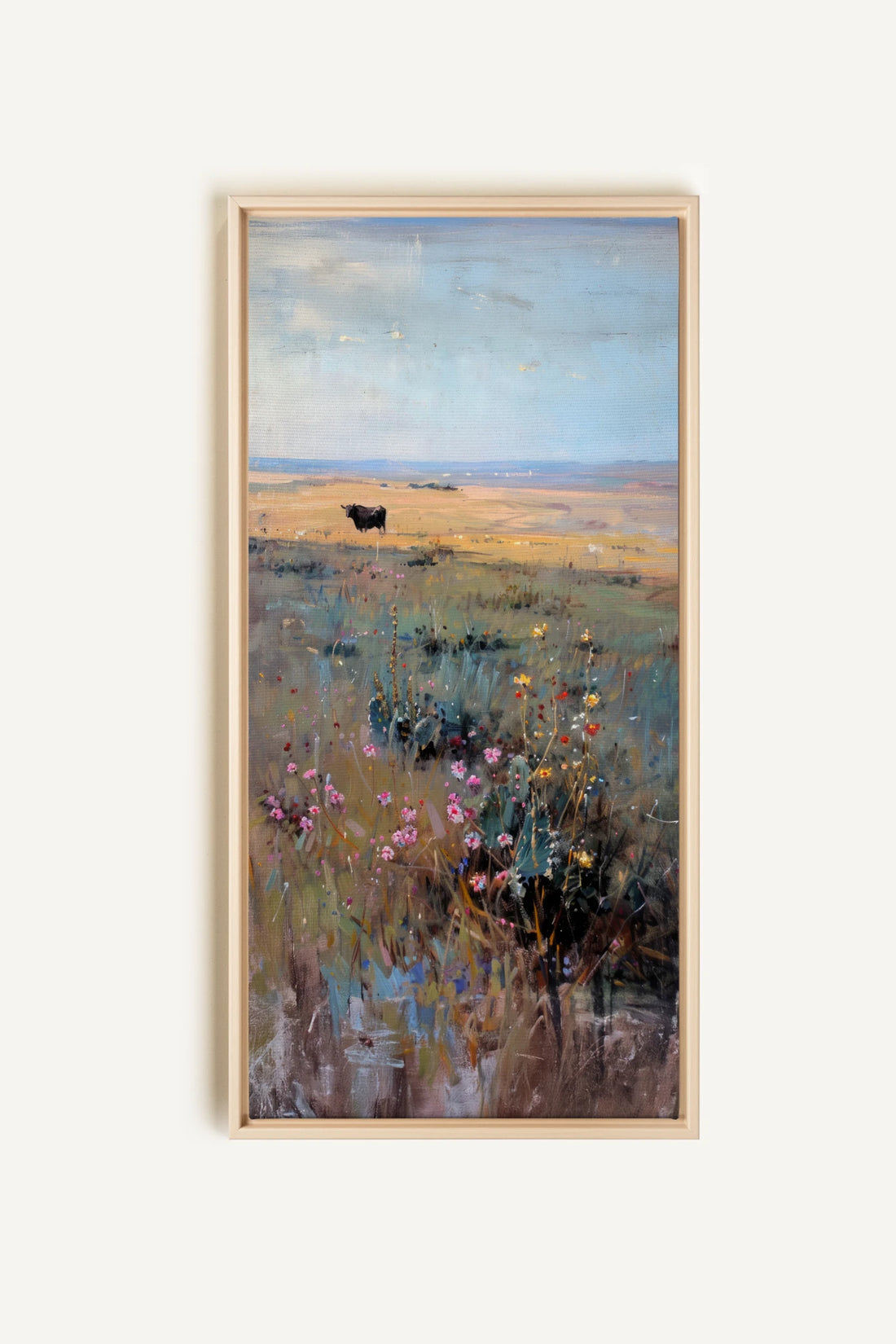 PRAIRIE DAYDREAM, Oeuvre sur toile étirée, encadré Naturel Clair