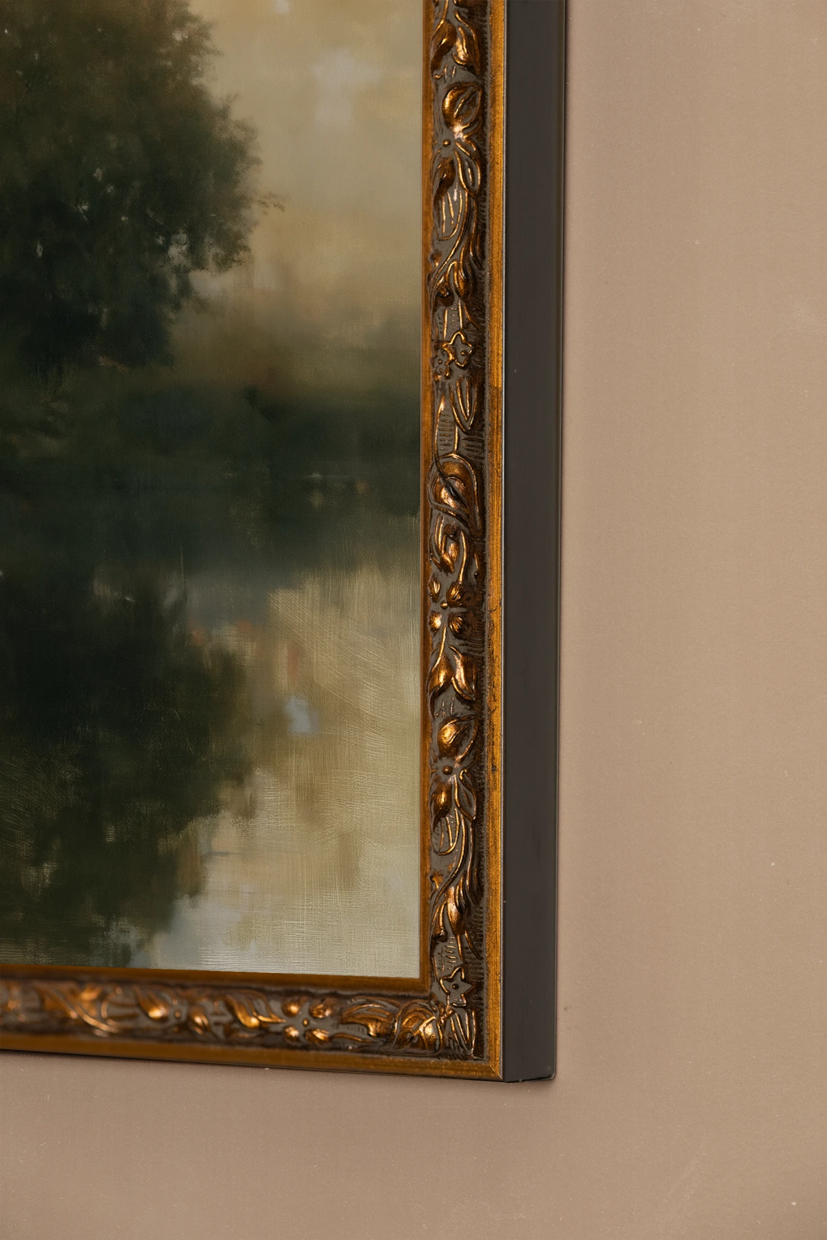 Première Lueur, Oeuvre sur toile rigide, encadré Vintage Bronze