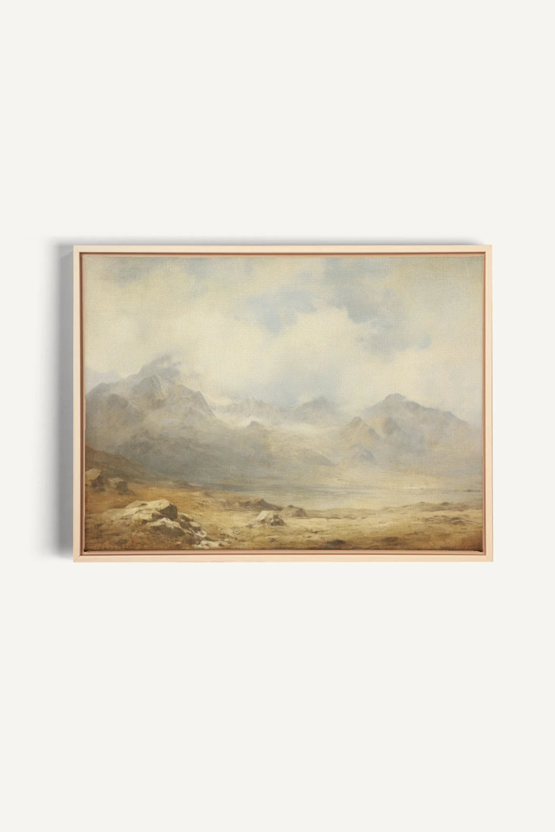 OLEKA CANVAS - Quiet Highlands, Oeuvre sur toile étirée, encadré Naturel Clair
