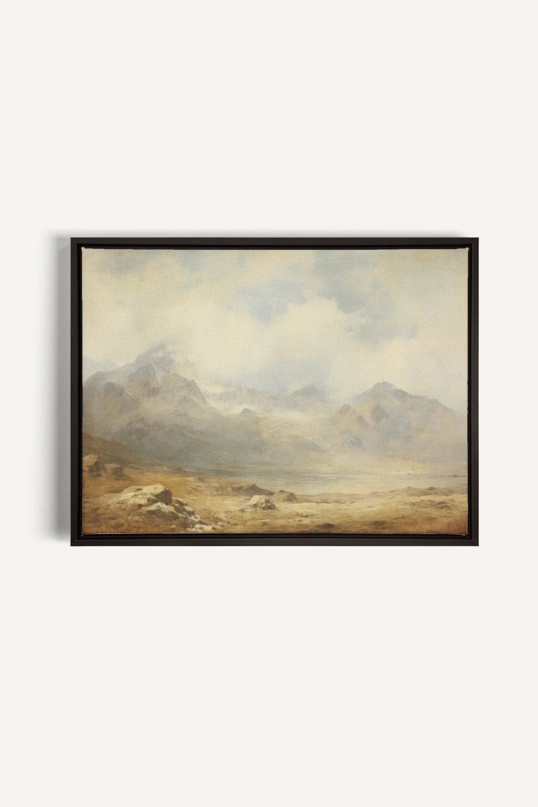 OLEKA CANVAS - Quiet Highlands, Oeuvre sur toile étirée, encadré Noir