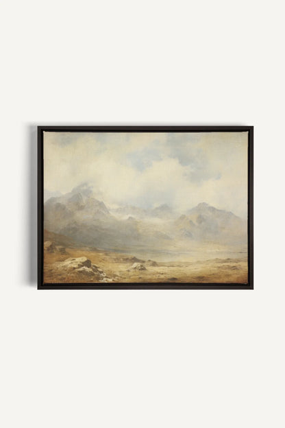 OLEKA CANVAS - Quiet Highlands, Oeuvre sur toile étirée, encadré Noir