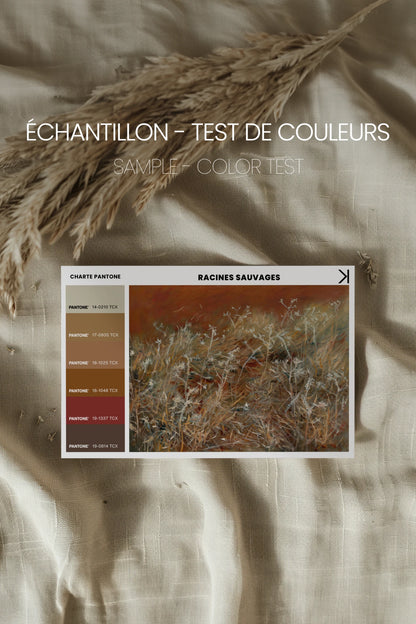 RACINES SAUVAGES, Oeuvre sur toile rigide, encadré Vintage Or