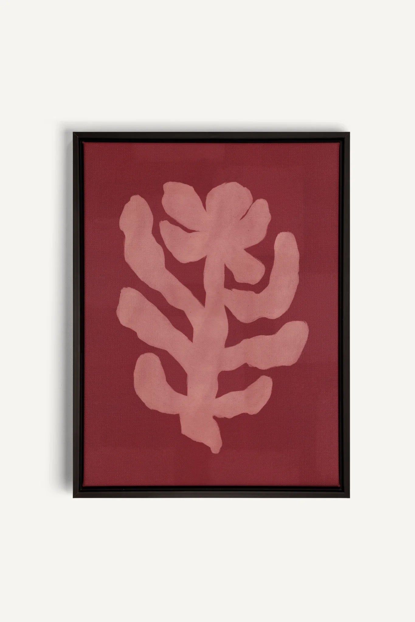 OLEKA CANVAS - RED CHERRY, Oeuvre sur toile étirée, encadré Noir