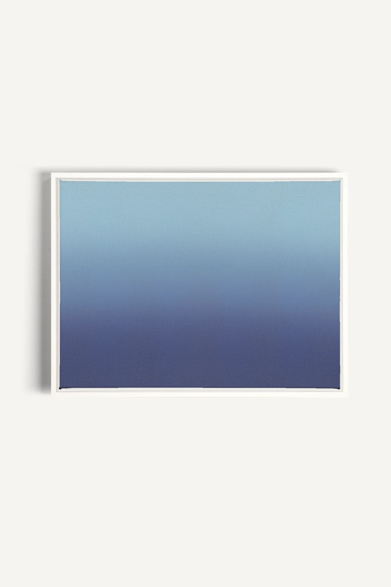 OLEKA CANVAS - REFLET NOCTURNE, Oeuvre sur toile étirée, encadré Blanc