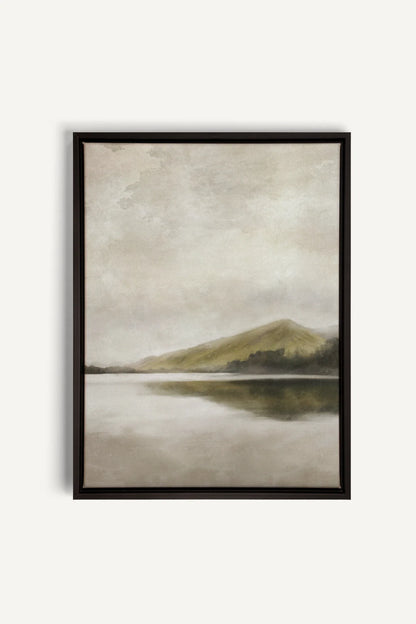 OLEKA CANVAS - REFLETS, Oeuvre sur toile étirée, encadré Noir