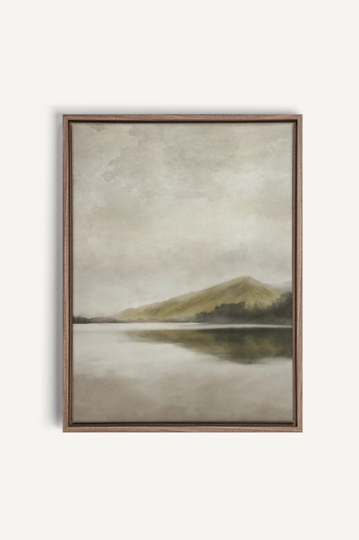 OLEKA CANVAS - REFLETS, Oeuvre sur toile étirée, encadré Brun Chêne