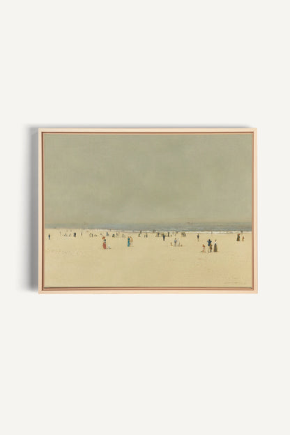 RÊVE DE RIVAGE, Oeuvre sur toile étirée, encadré Naturel Clair