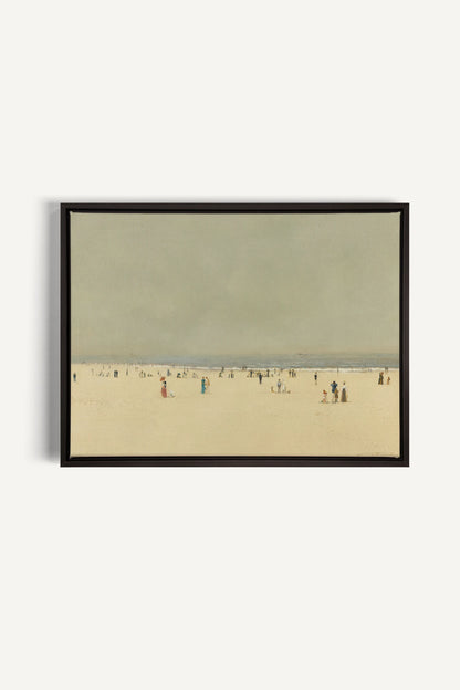 RÊVE DE RIVAGE, Oeuvre sur toile étirée, encadré Noir