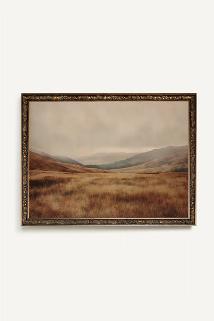 RÊVE DE TERRE, Artwork on rigid canvas, framed in Vintage Bronze