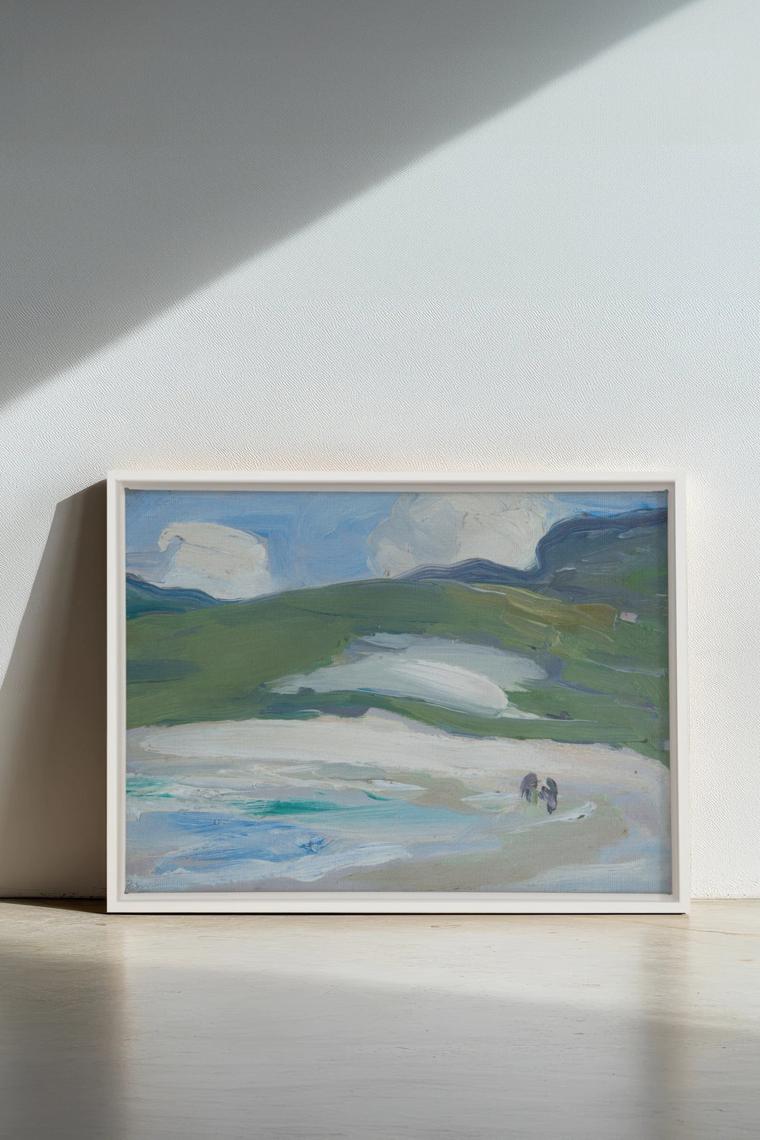 RIVERLIGHT, Oeuvre sur toile étirée, encadré Blanc