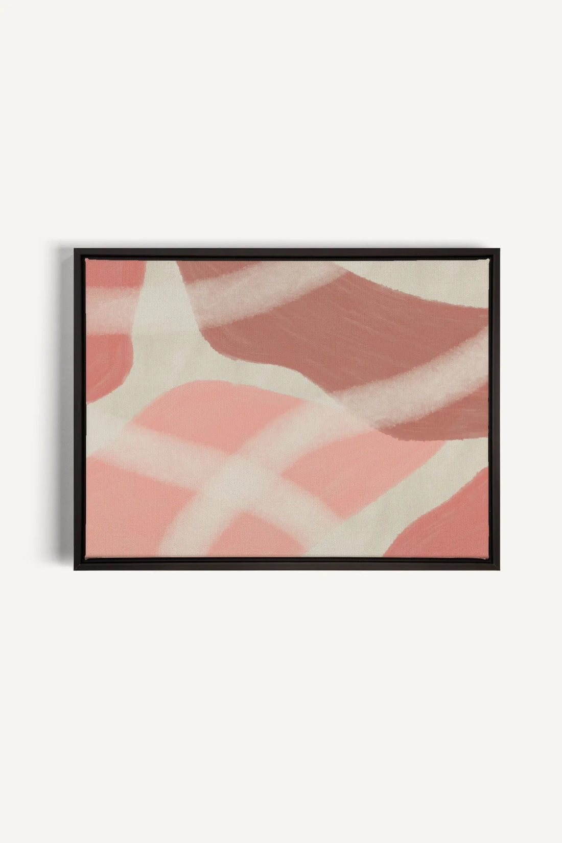 OLEKA CANVAS - ROSY GLOW, Oeuvre sur toile étirée, encadré Noir