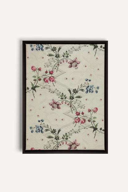 BRISE DE FLEURS, Artwork on stretched canvas, framed in black
