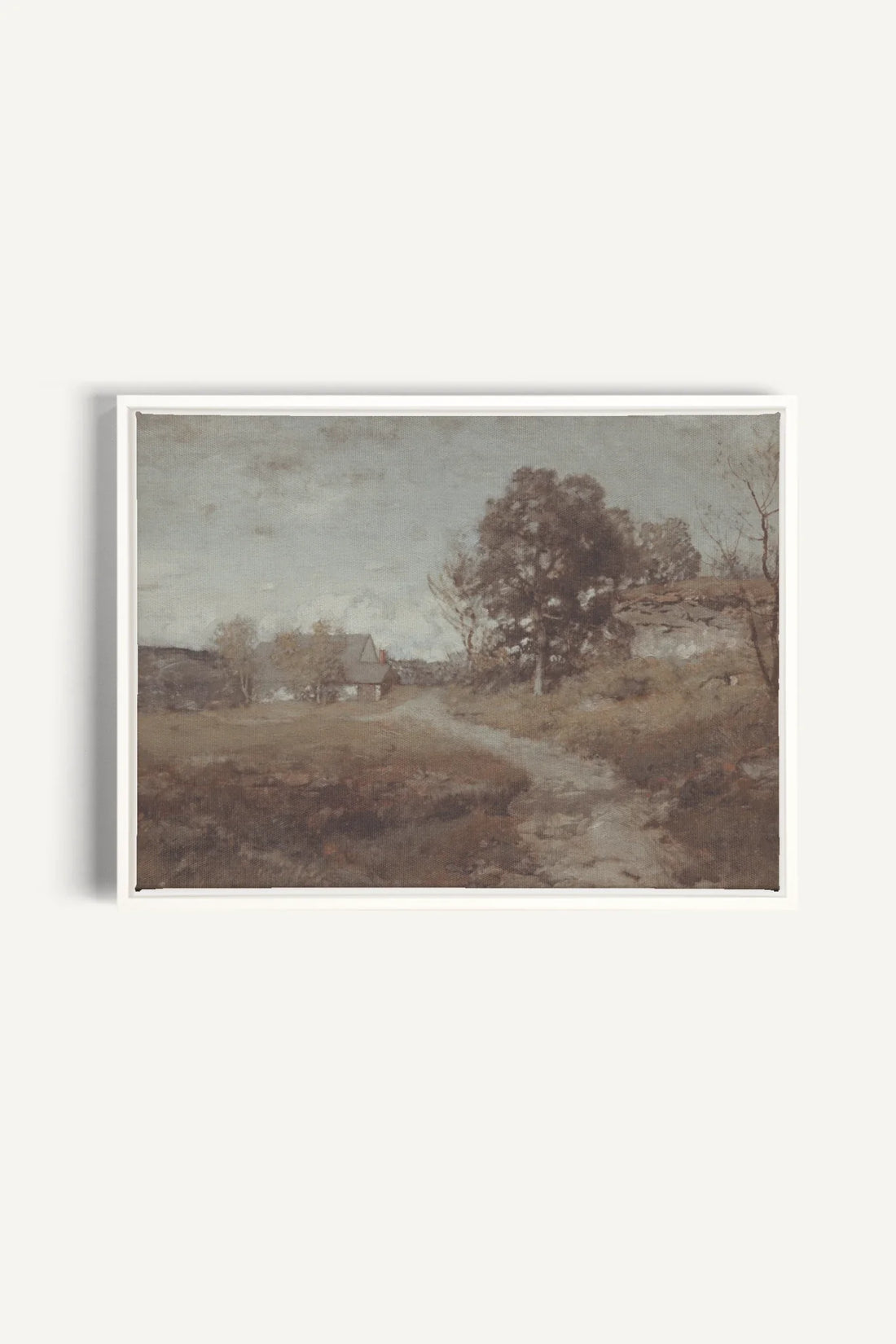 OLEKA CANVAS - RURAL LANDSCAPE, Oeuvre sur toile étirée, encadré Blanc
