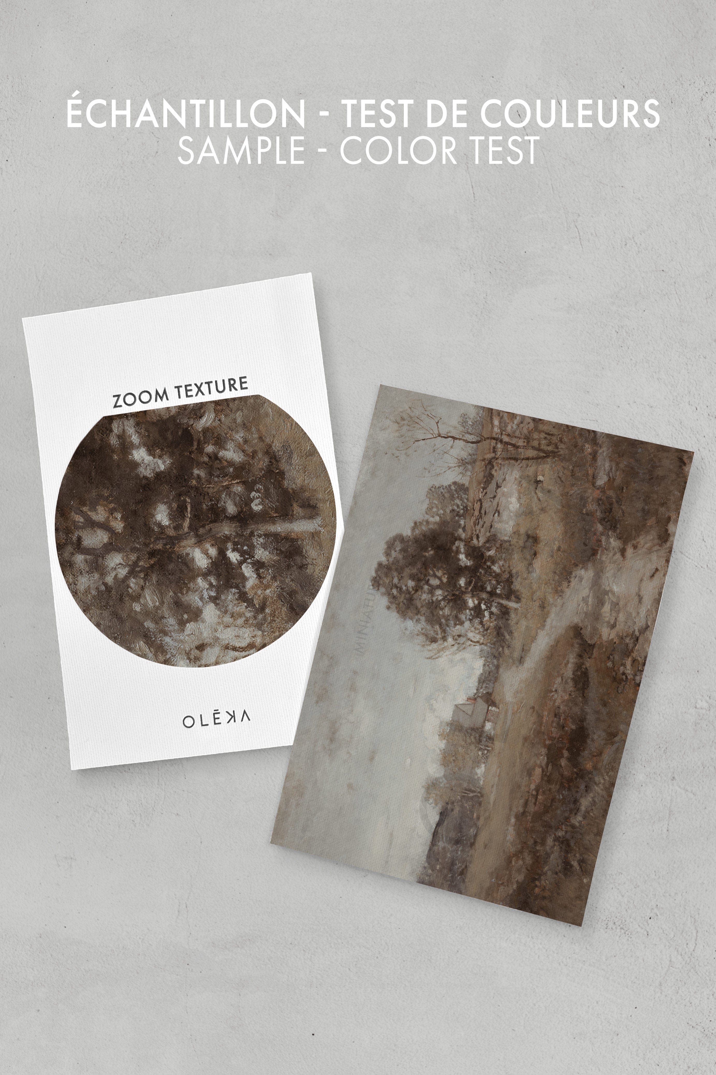 OLEKA CANVAS - RURAL LANDSCAPE, Oeuvre sur toile étirée, encadré Noir