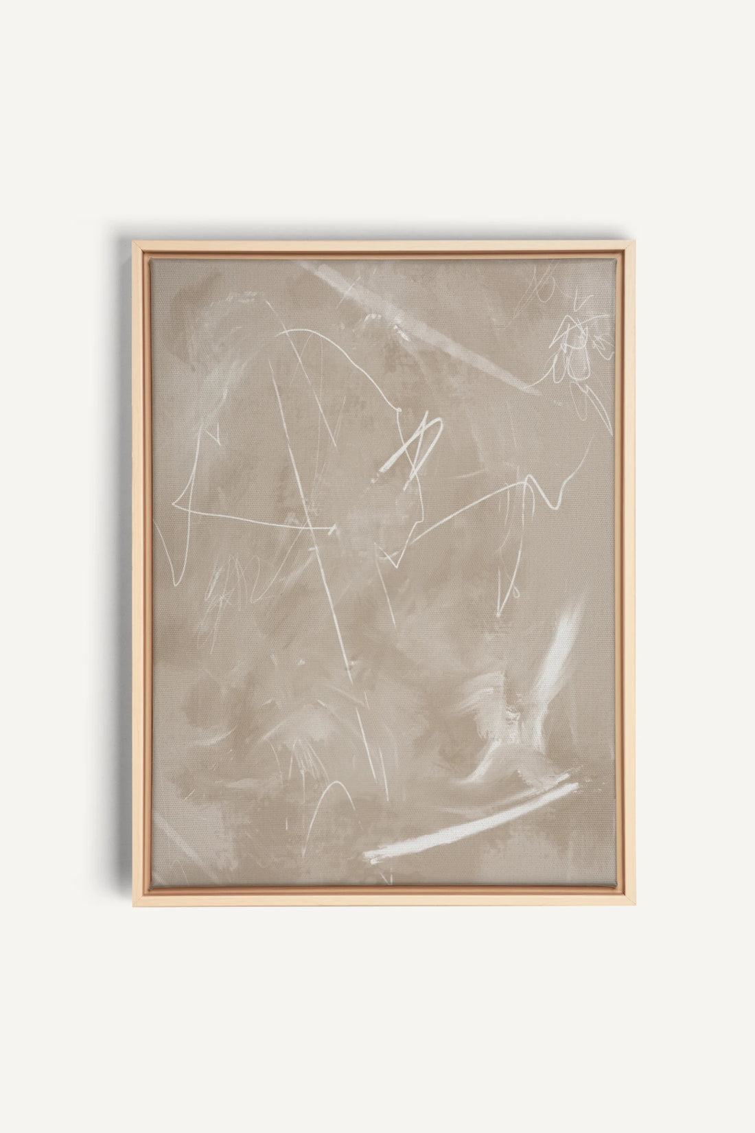 SABLE ÉTOILÉ, Oeuvre sur toile étirée, encadré Naturel Clair