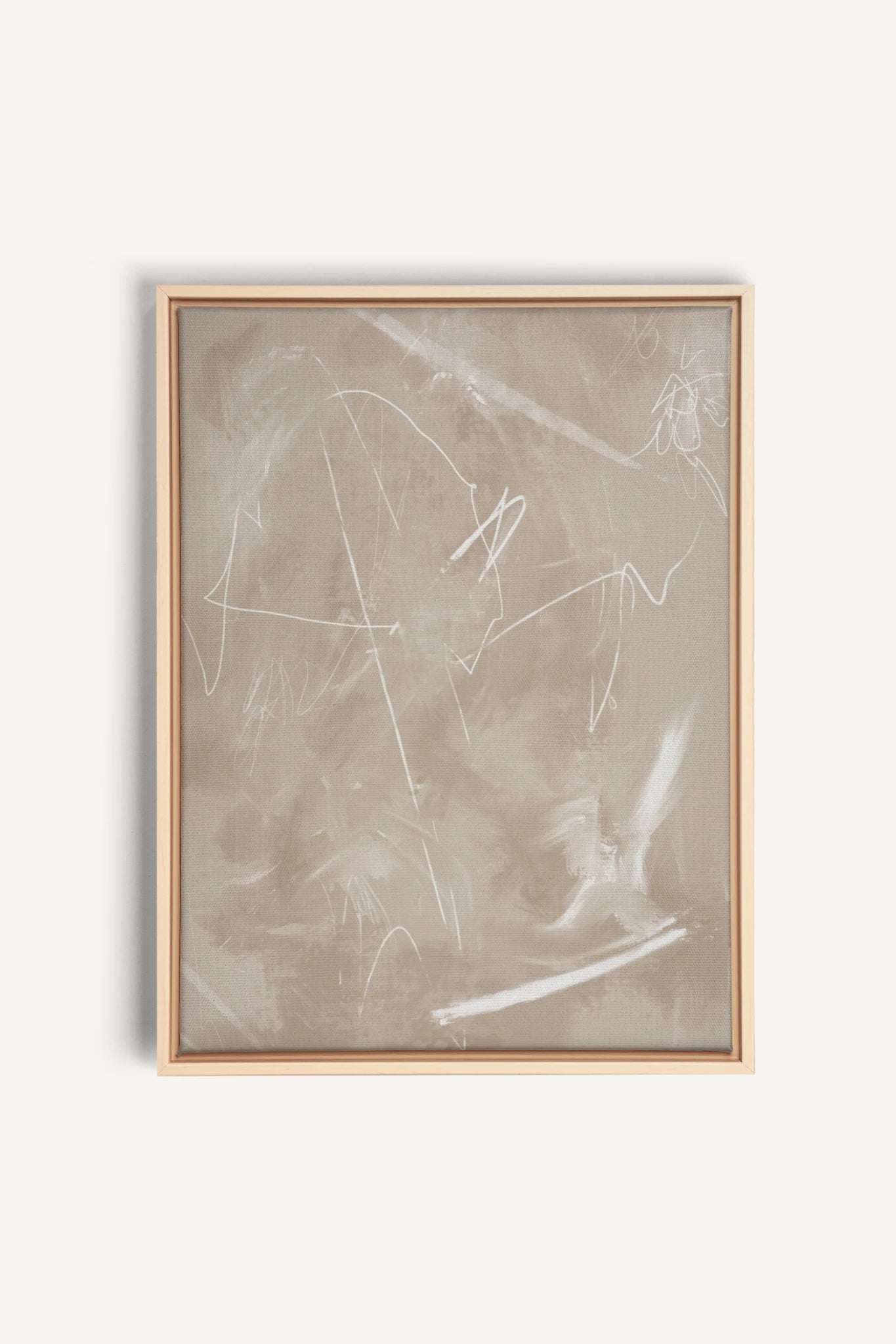 SABLE ÉTOILÉ, Oeuvre sur toile étirée, encadré Naturel Clair