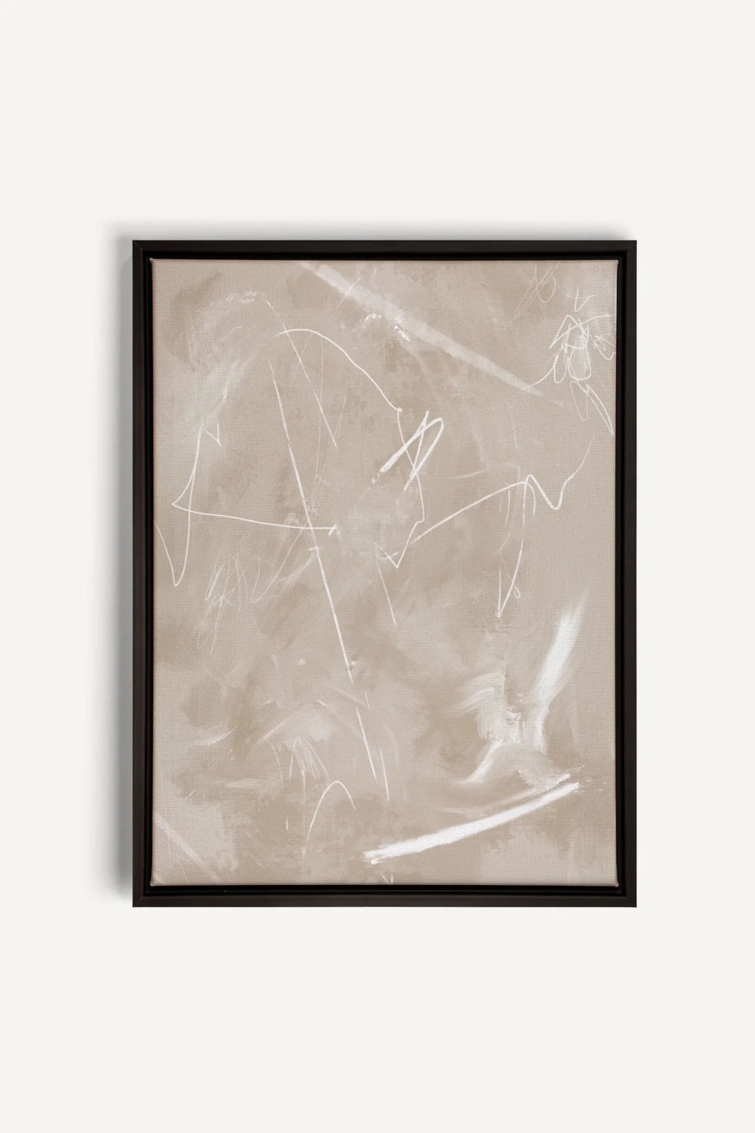 OLEKA CANVAS - SABLE ÉTOILÉ, Oeuvre sur toile étirée, encadré Noir