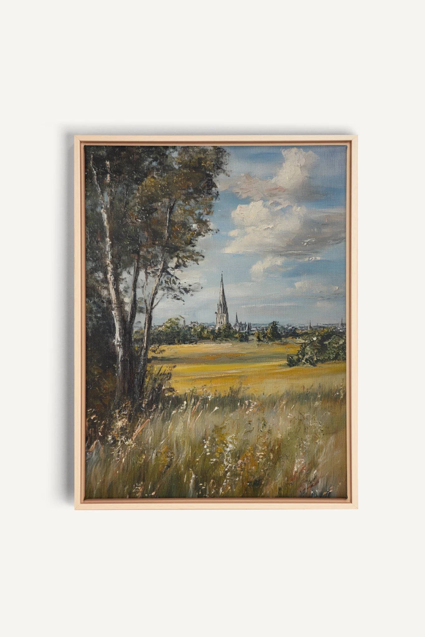 SACRED MEADOWS, Artwork on stretched canvas, framed Natural Light