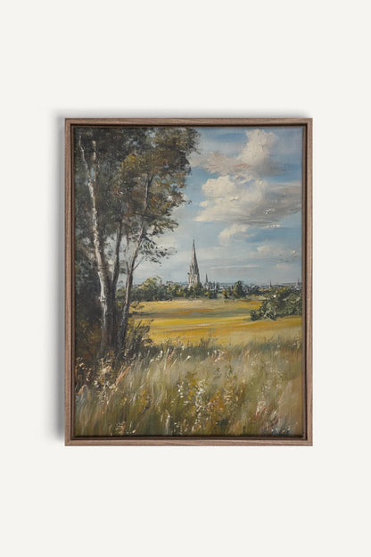 OLEKA CANVAS - SACRED MEADOWS, Oeuvre sur toile étirée, encadré Brun Chêne
