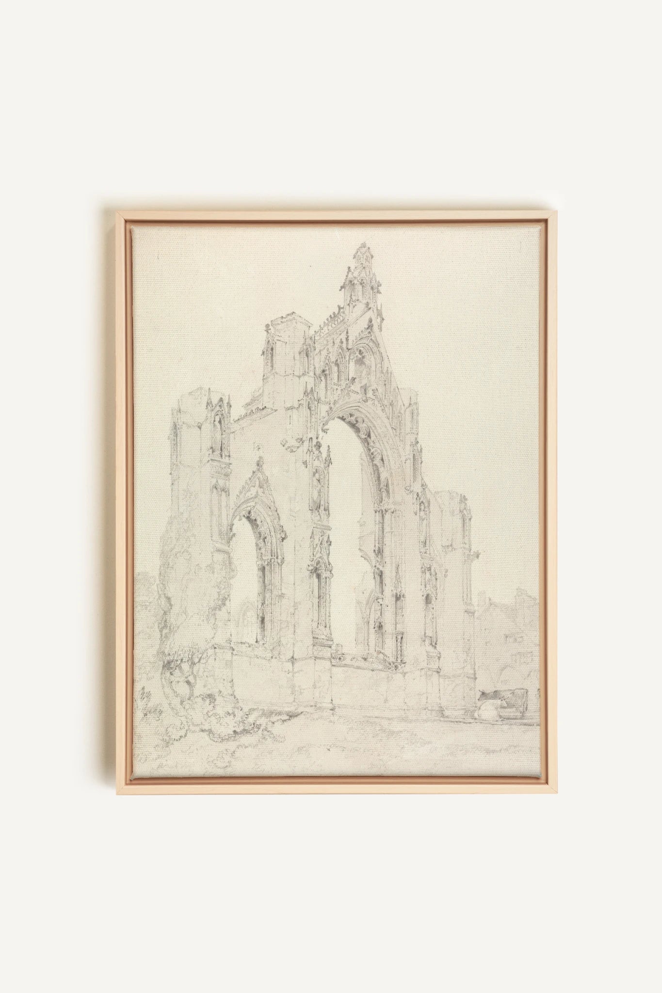 SACRED REMAINS, Oeuvre sur toile étirée, encadré Naturel Clair