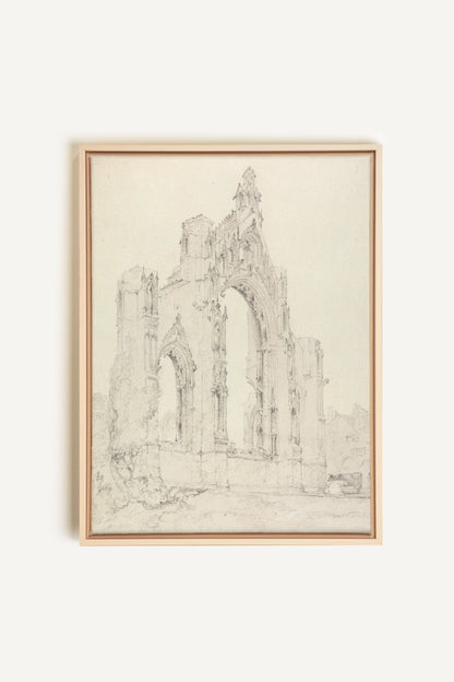 SACRED REMAINS, Oeuvre sur toile étirée, encadré Naturel Clair