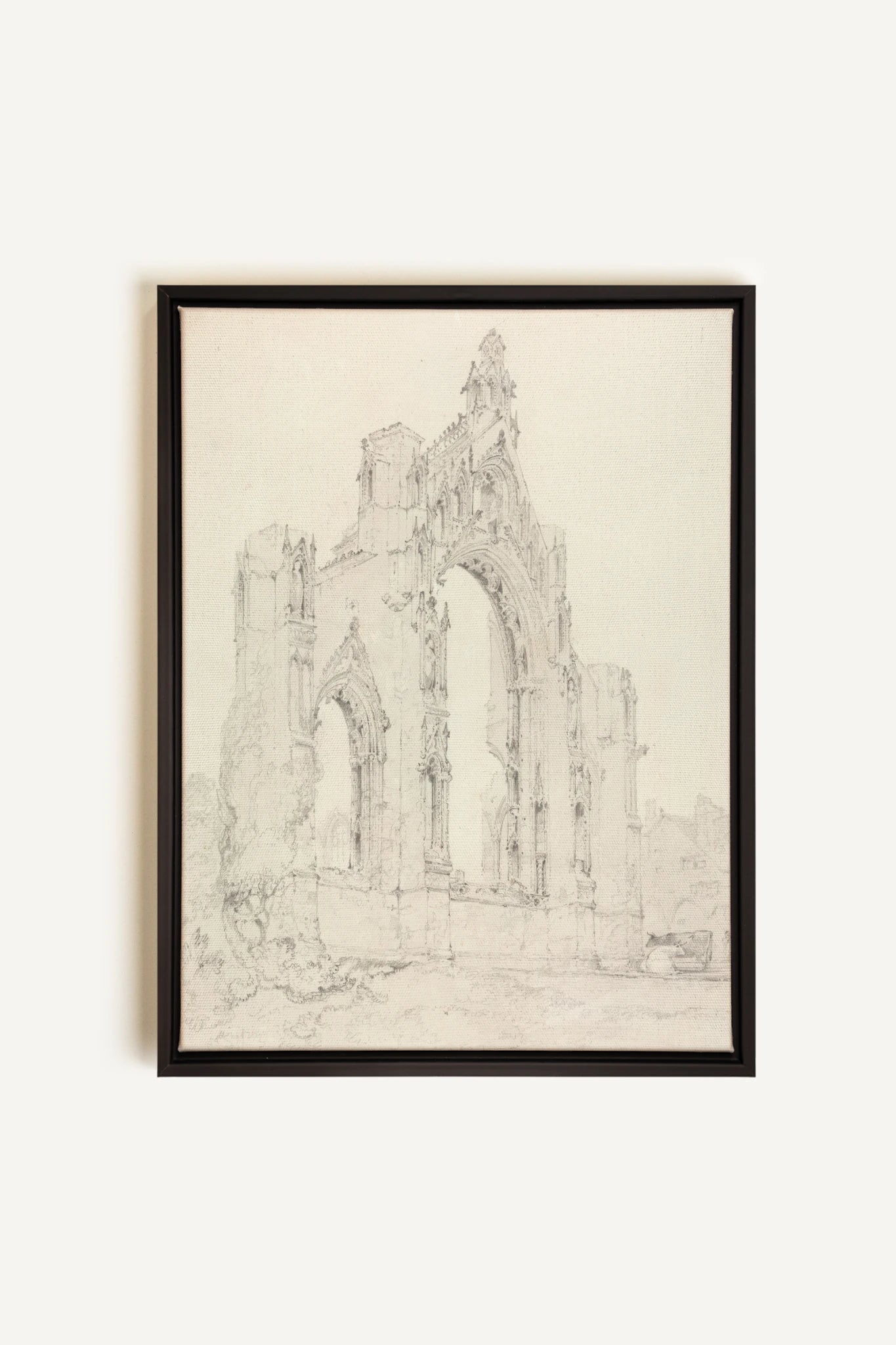 SACRED REMAINS, Oeuvre sur toile étirée, encadré Noir