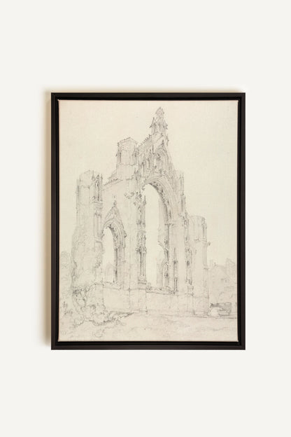 SACRED REMAINS, Oeuvre sur toile étirée, encadré Noir