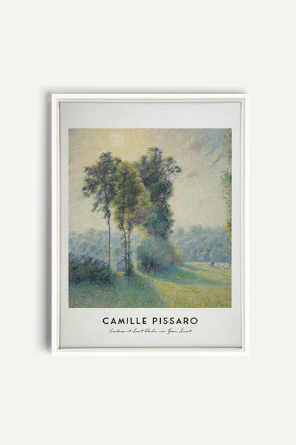 OLEKA CANVAS - SAINT-CHARLES, Oeuvre sur toile étirée, encadré Blanc