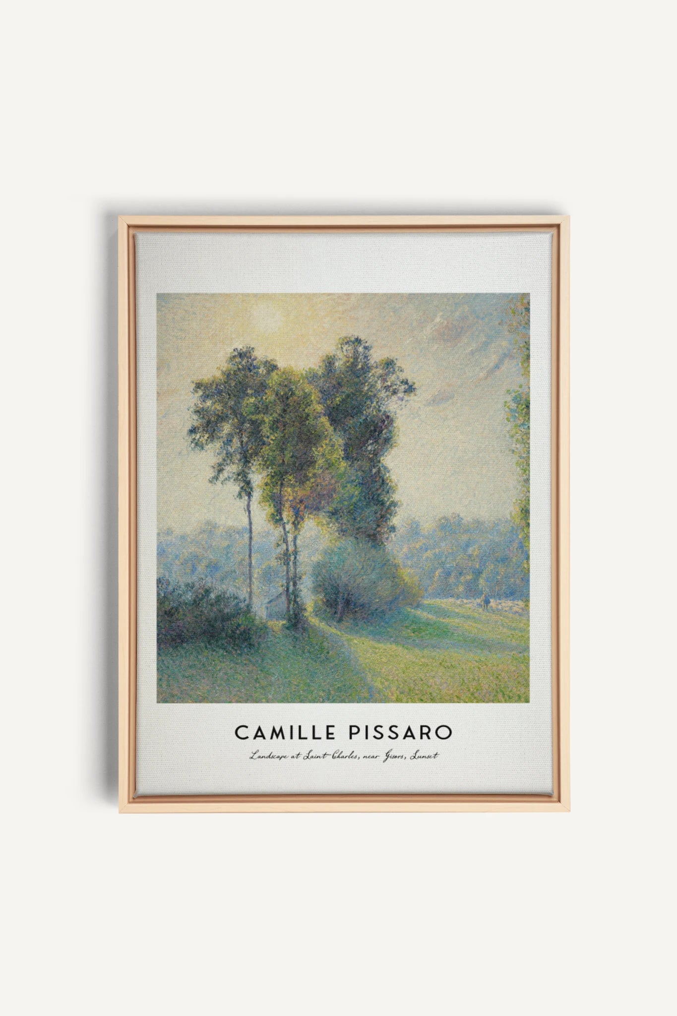 SAINT-CHARLES, Artwork on stretched canvas, framed Natural Light