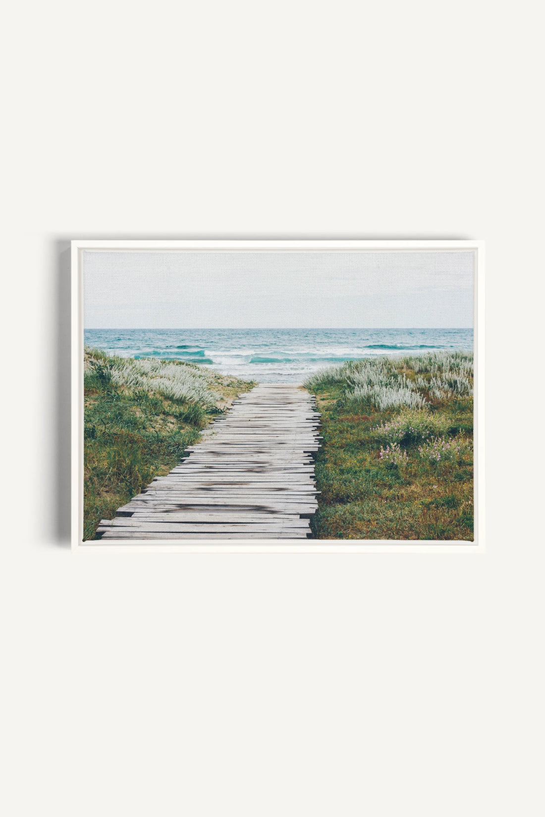SALT AIR, Work on stretched canvas, framed White