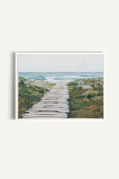 SALT AIR, Work on stretched canvas, framed White