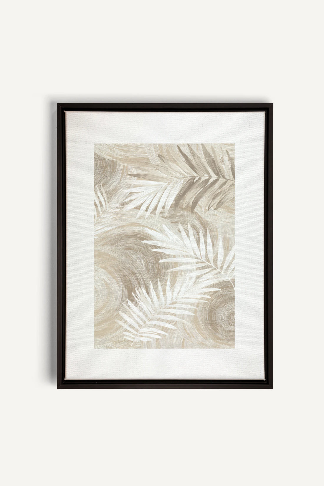 SAND PALM, Oeuvre sur toile étirée, encadré Noir