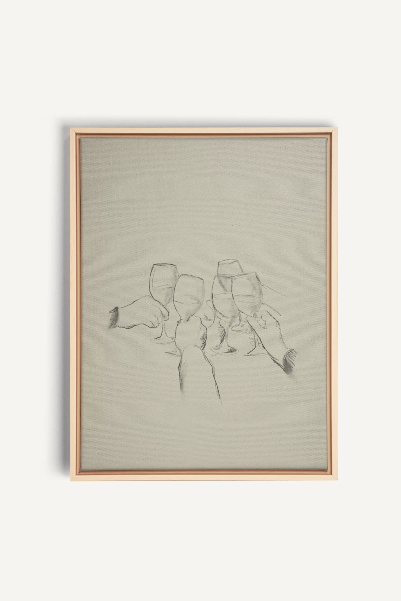 SANTÉ!, Artwork on stretched canvas, framed Natural Light