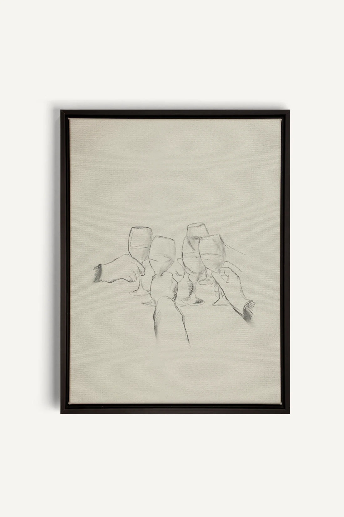 OLEKA CANVAS - SANTÉ!, Oeuvre sur toile étirée, encadré Noir