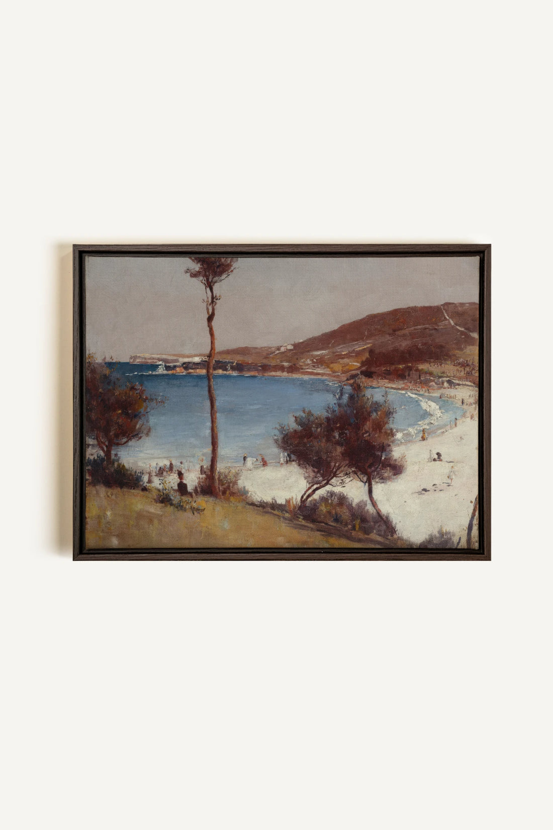 SEAFOAM MEMORIES, Artwork on stretched canvas, framed in Walnut Brown