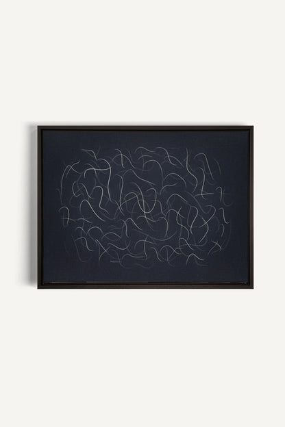 OLEKA CANVAS - Shadow, Oeuvre sur toile étirée, encadré Noir