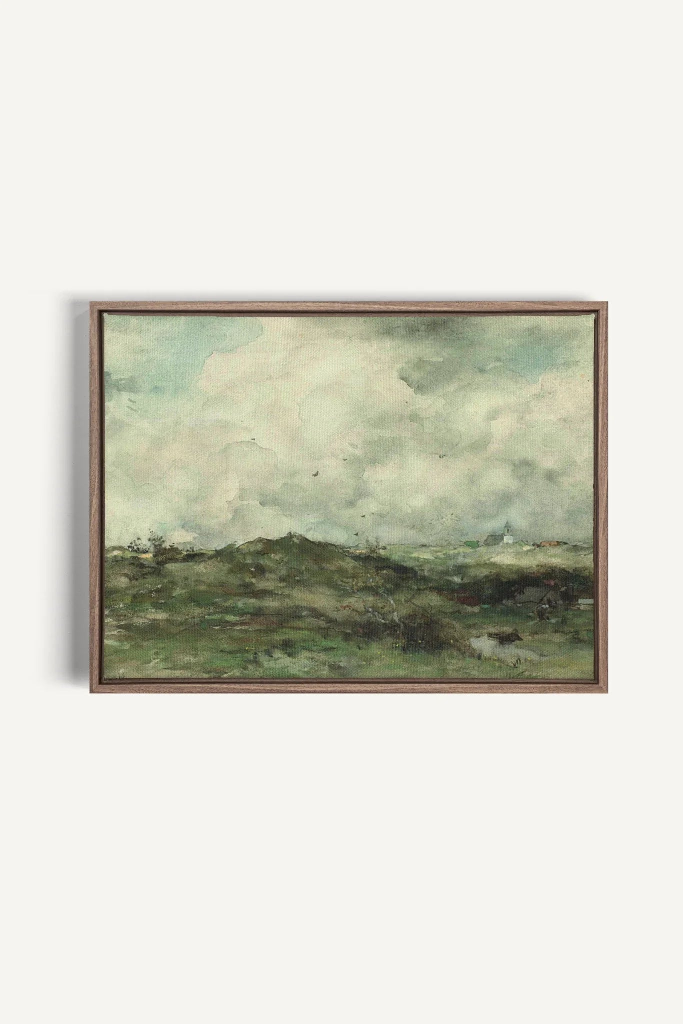 OLEKA CANVAS - SHORELINE, Oeuvre sur toile étirée, encadré Brun Chêne