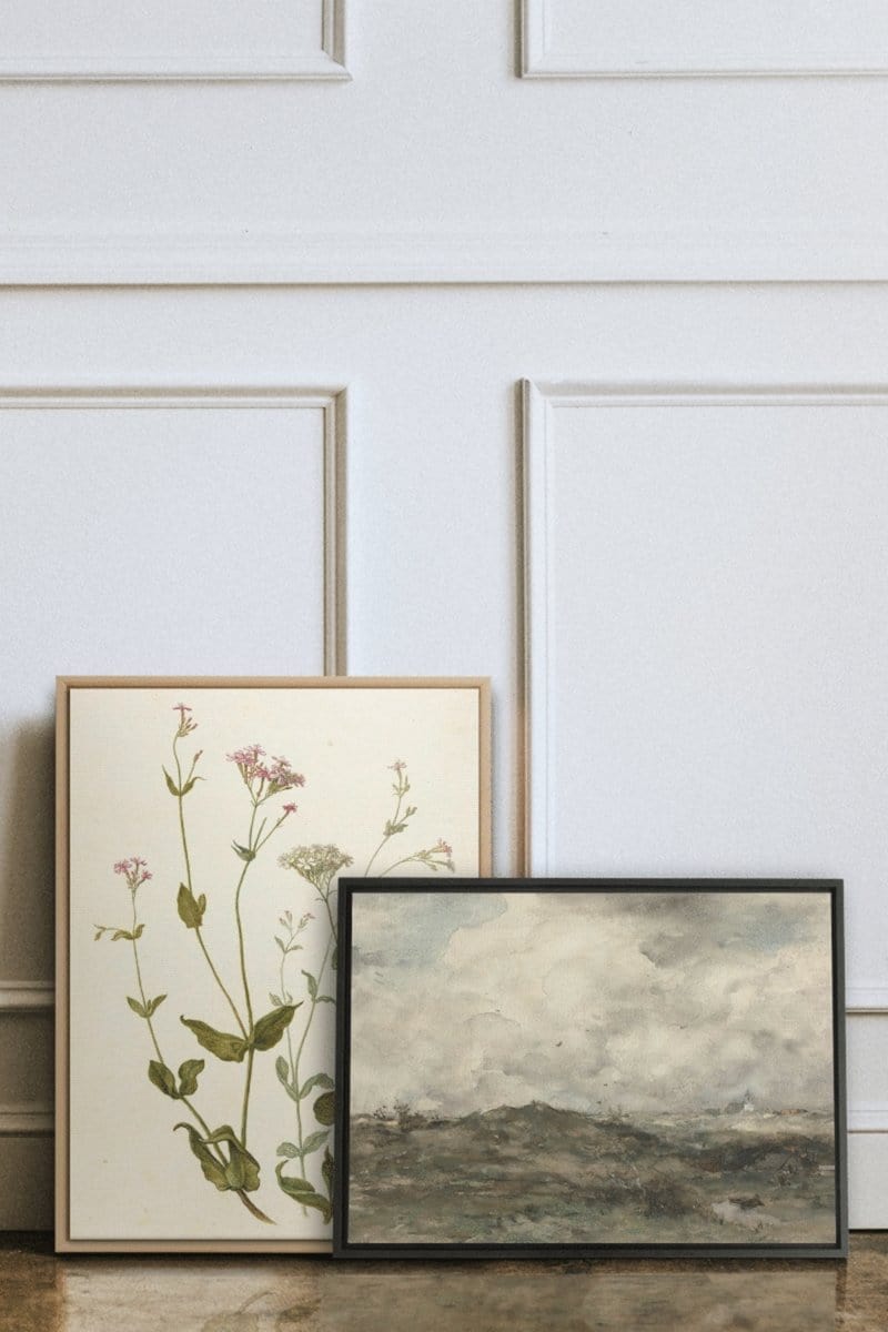 OLEKA CANVAS - SHORELINE, Oeuvre sur toile étirée, encadré Noir