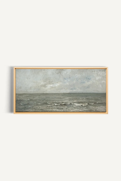 OLEKA CANVAS - SIGNATURE SEASCAPE, Oeuvre sur toile étirée, encadré Naturel Clair