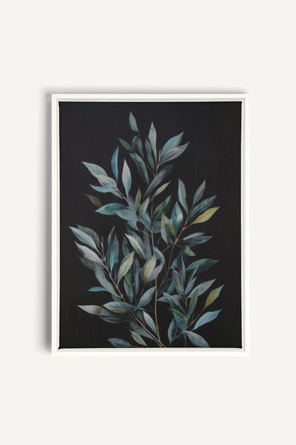 SILENCE BORÉAL, Work on stretched canvas, framed White