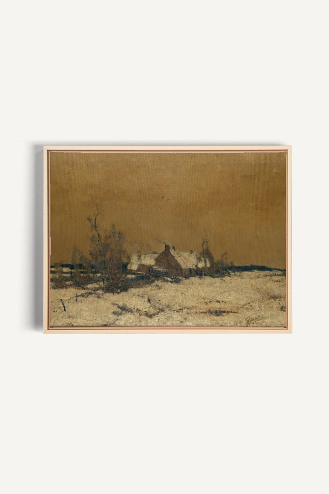 SILENT HOUSE, Oeuvre sur toile étirée, encadré Naturel Clair