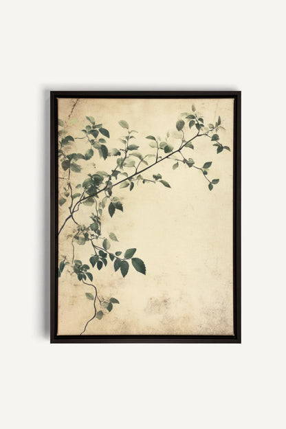 OLEKA CANVAS - SILENT VINES, Oeuvre sur toile étirée, encadré Noir