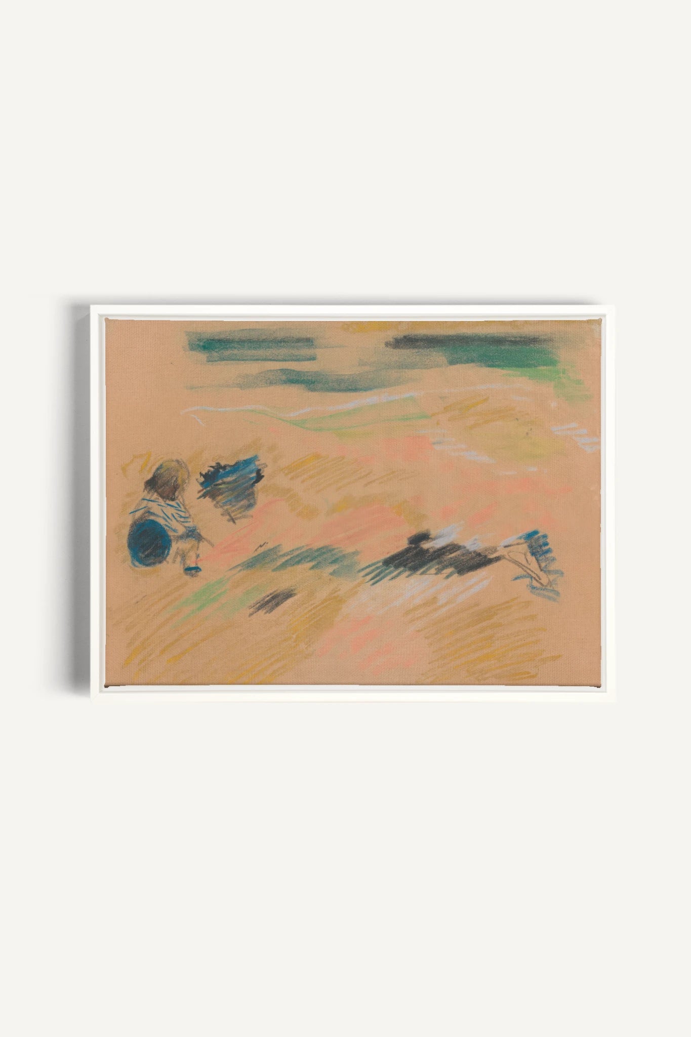 SKETCH OF LIGHT, Oeuvre sur toile étirée, encadré Blanc