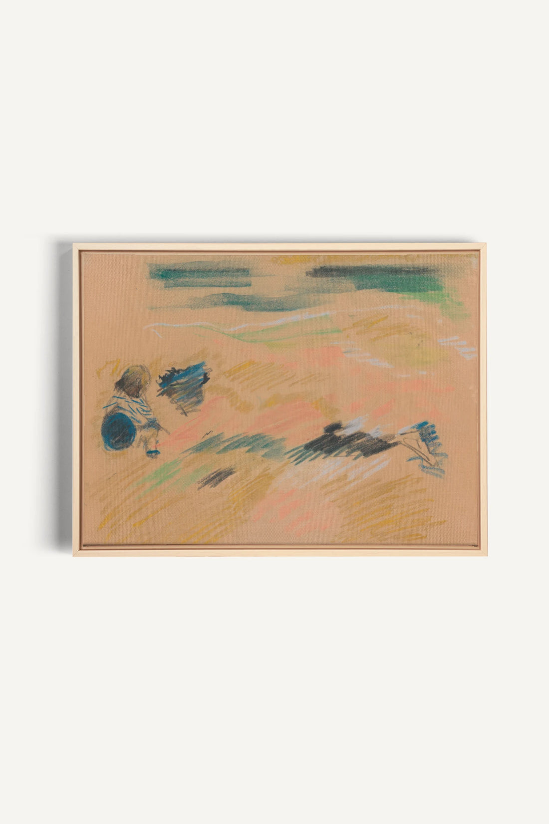 SKETCH OF LIGHT, Oeuvre sur toile étirée, encadré Naturel Clair