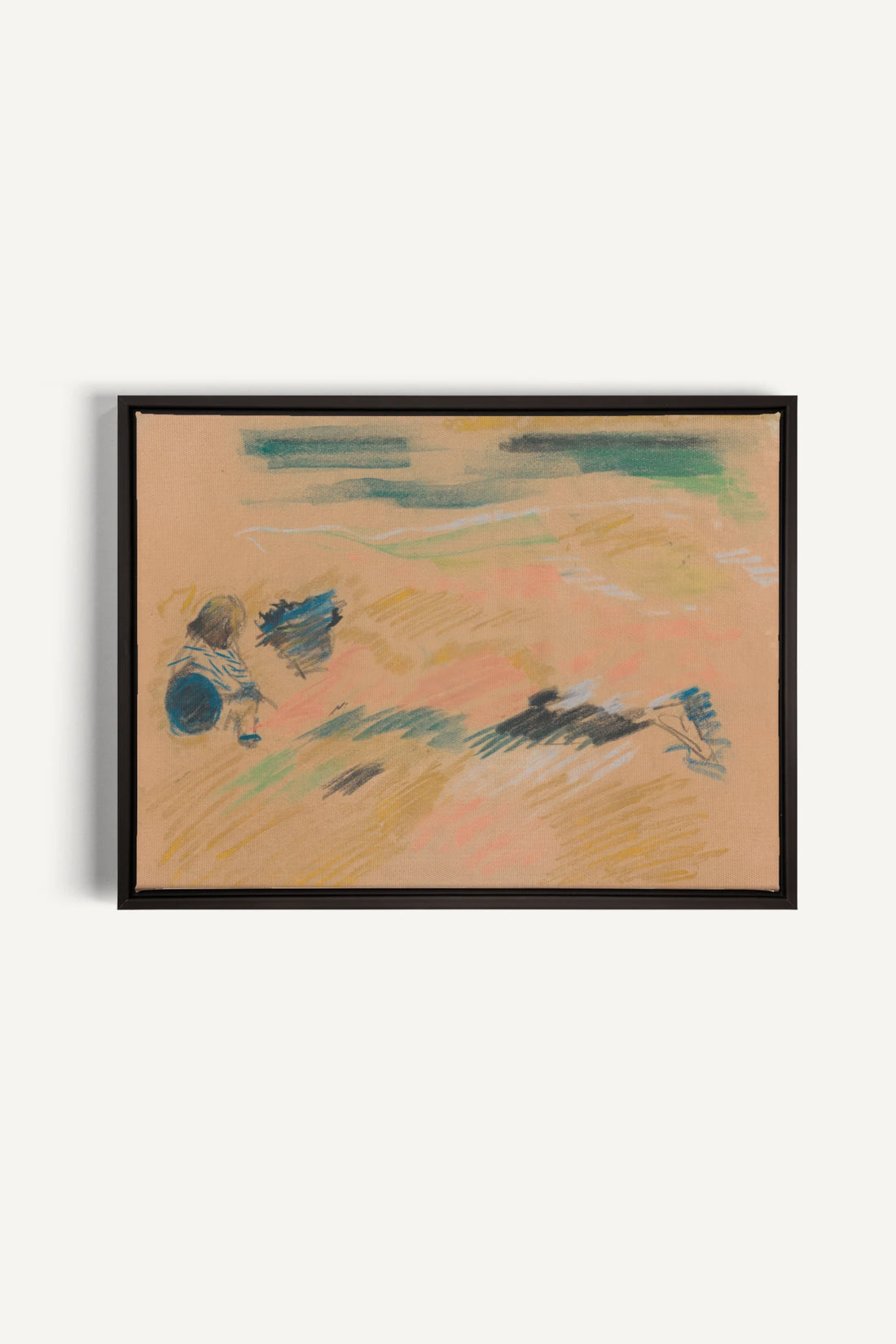 SKETCH OF LIGHT, Oeuvre sur toile étirée, encadré Noir