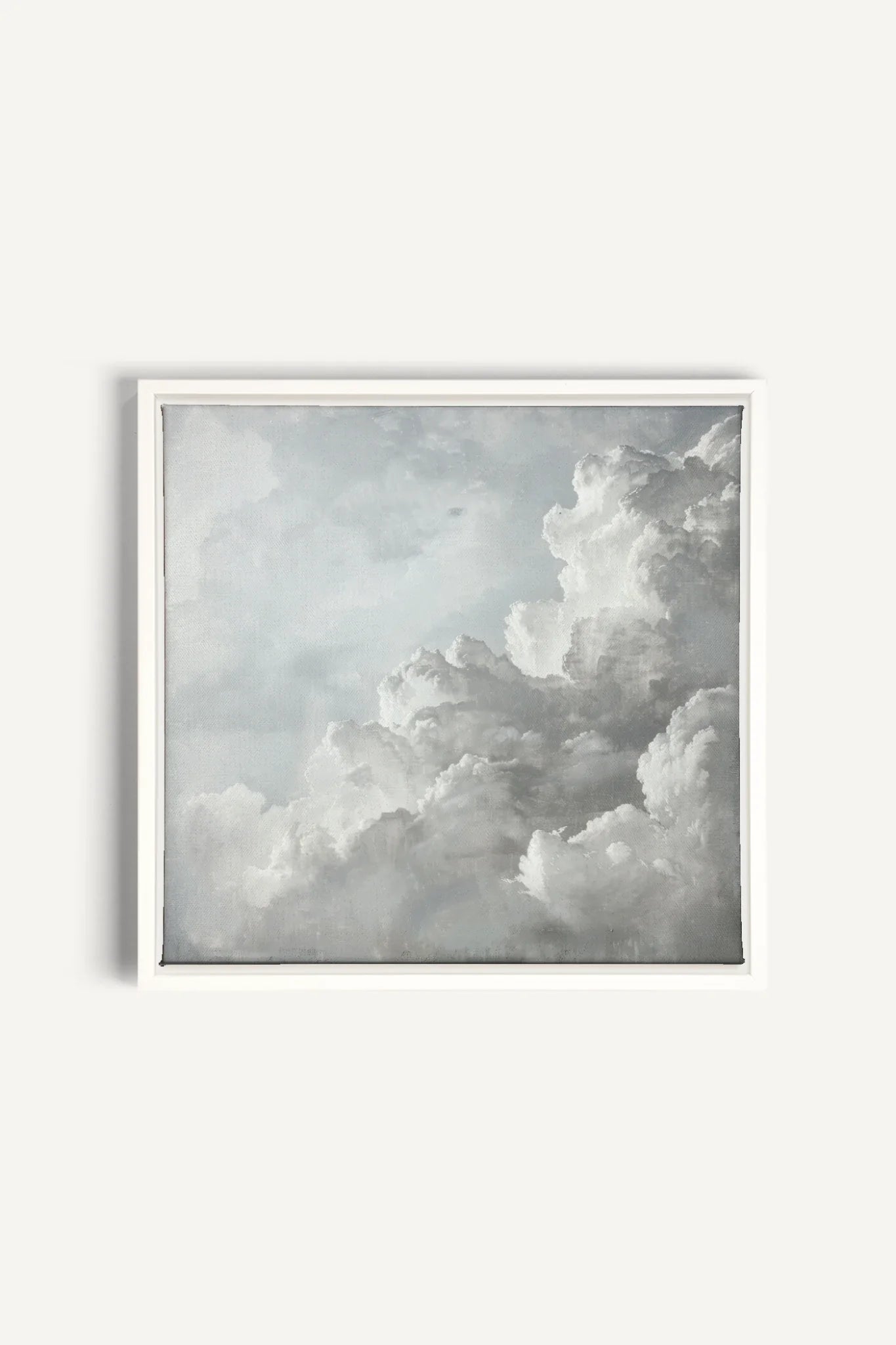 OLEKA CANVAS - SKY DANCE, Oeuvre sur toile étirée, encadré Blanc