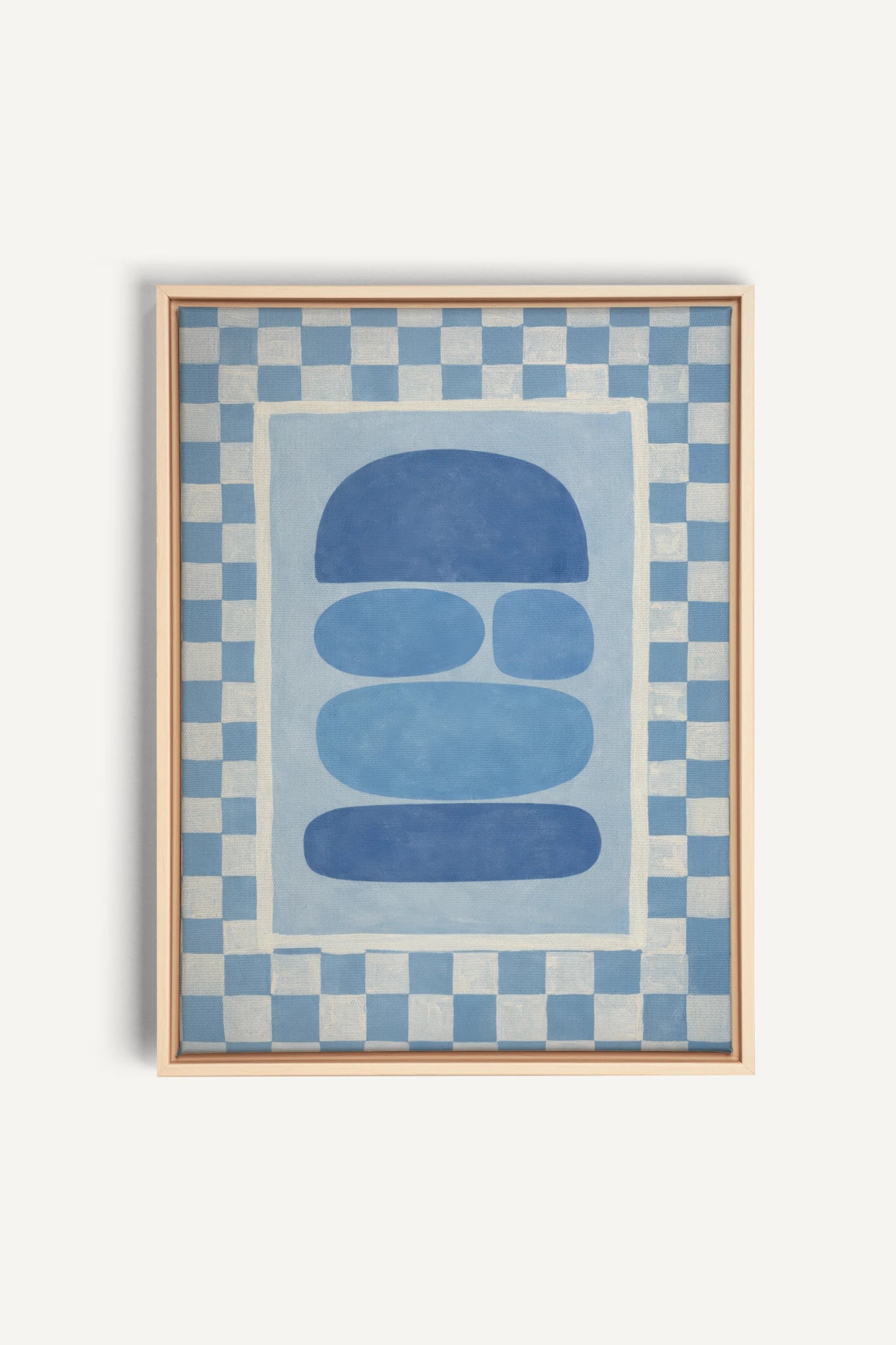 SKYBOARD, Work on stretched canvas, framed Natural Clai