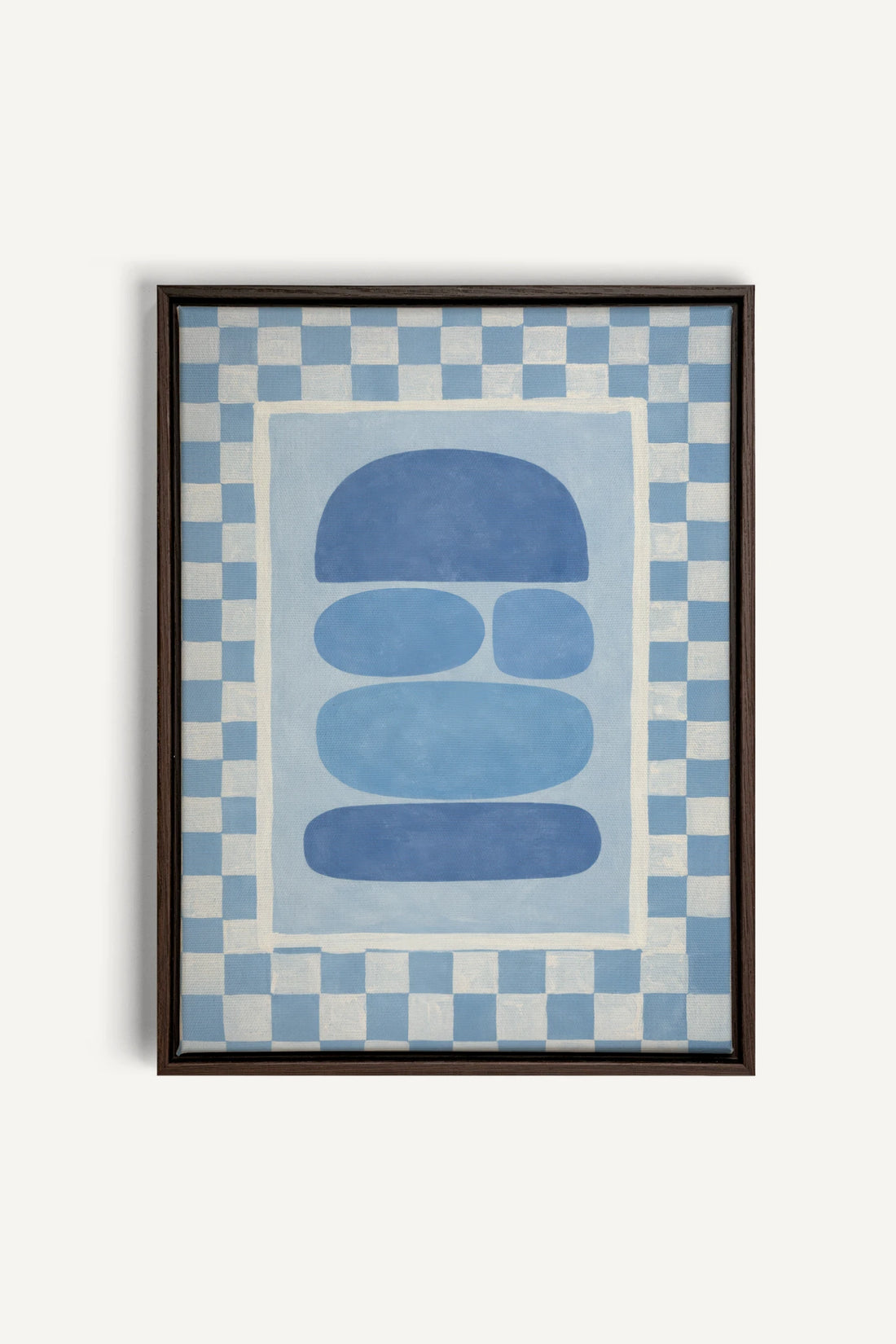 SKYBOARD, Oeuvre sur toile étirée, encadré Brun Noyer