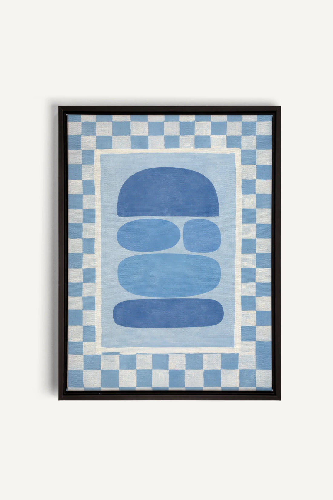 SKYBOARD, Work on stretched canvas, framed Black