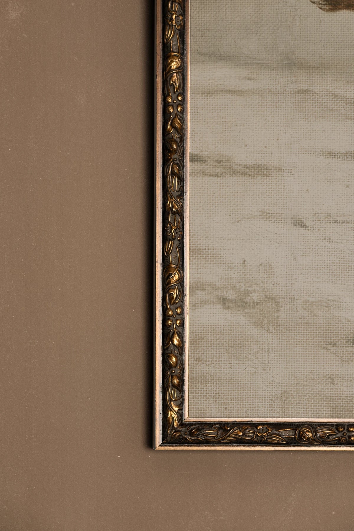 SNOWLAND, Oeuvre sur toile rigide, encadré Vintage Bronze